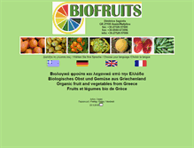 Tablet Screenshot of biofruits.net